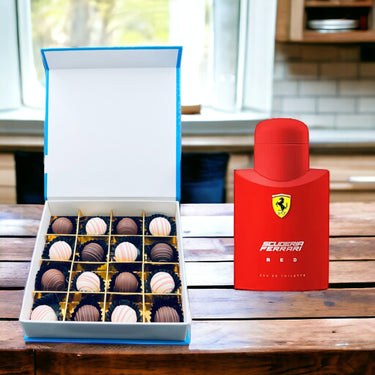 Scuderia Ferrari Red, Assorted Truffle Chocolate Box, 16pcs